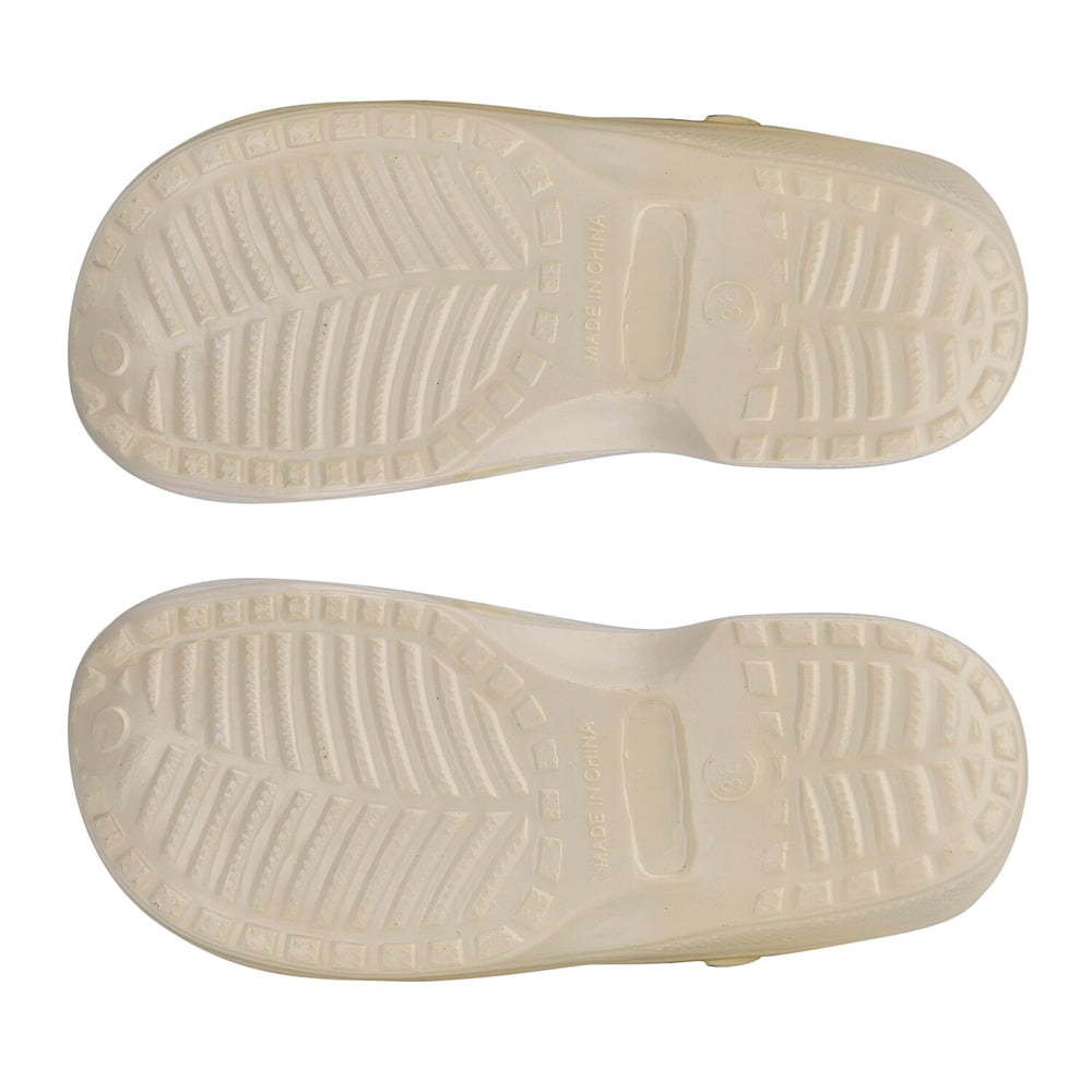 Set of 2 EVA Ladies Super-lightweight Cushioned Sandals and Sliders (Size 3-4) - Cream