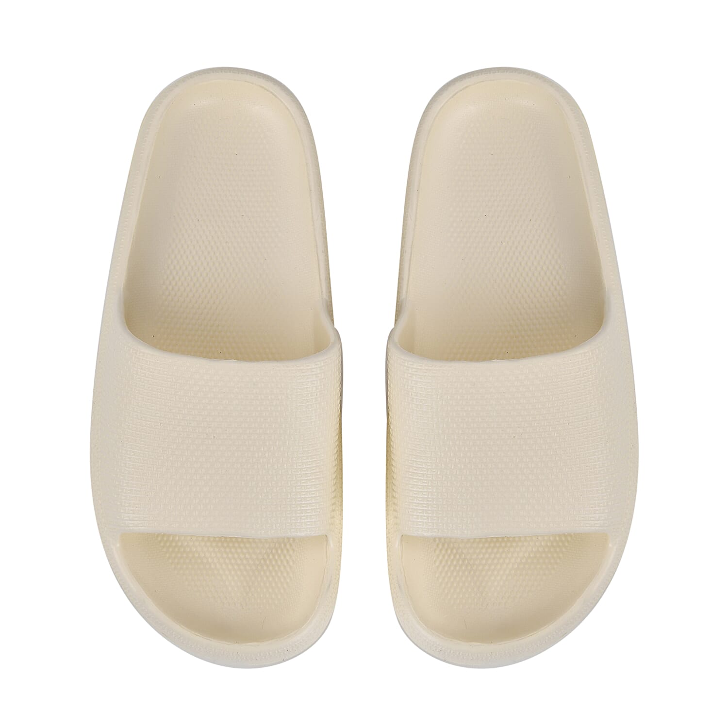 Set of 2 EVA Ladies Super-lightweight Cushioned Sandals and Sliders (Size 3-4) - Cream