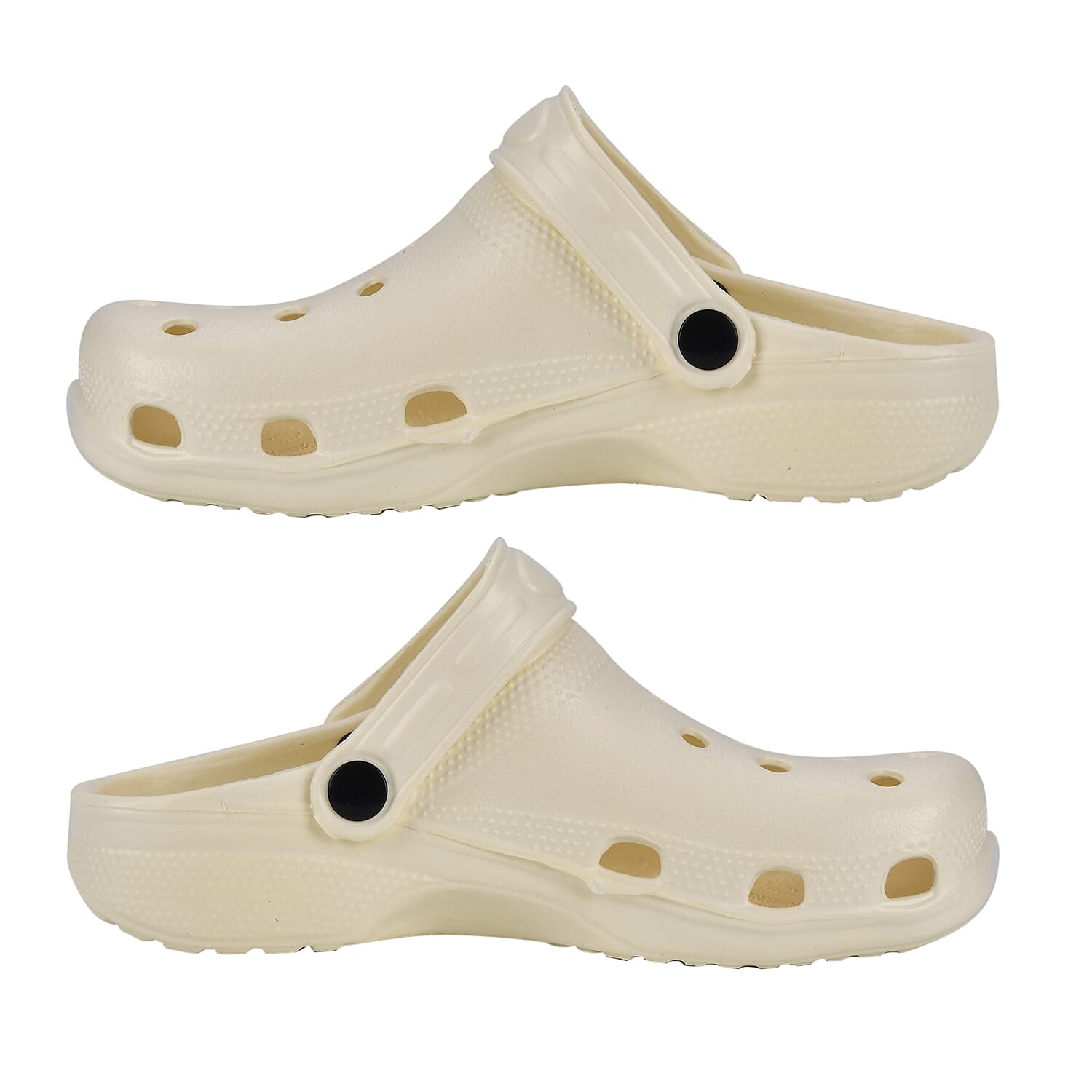 Set of 2 EVA Ladies Super-lightweight Cushioned Sandals and Sliders (Size 3-4) - Cream