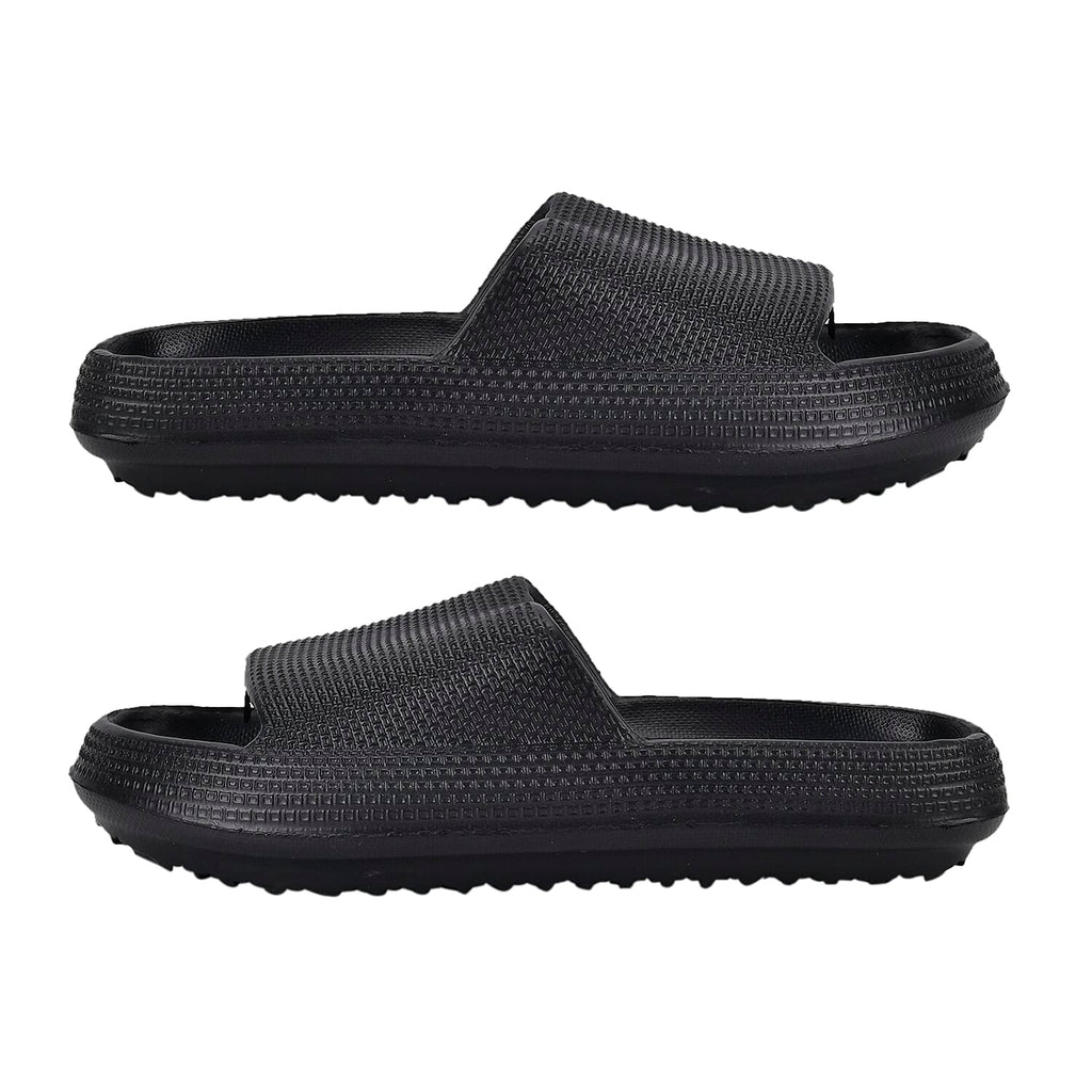Set of 2 EVA Ladies Super-lightweight Cushioned Sandals and Sliders (Size 3-4) - Black