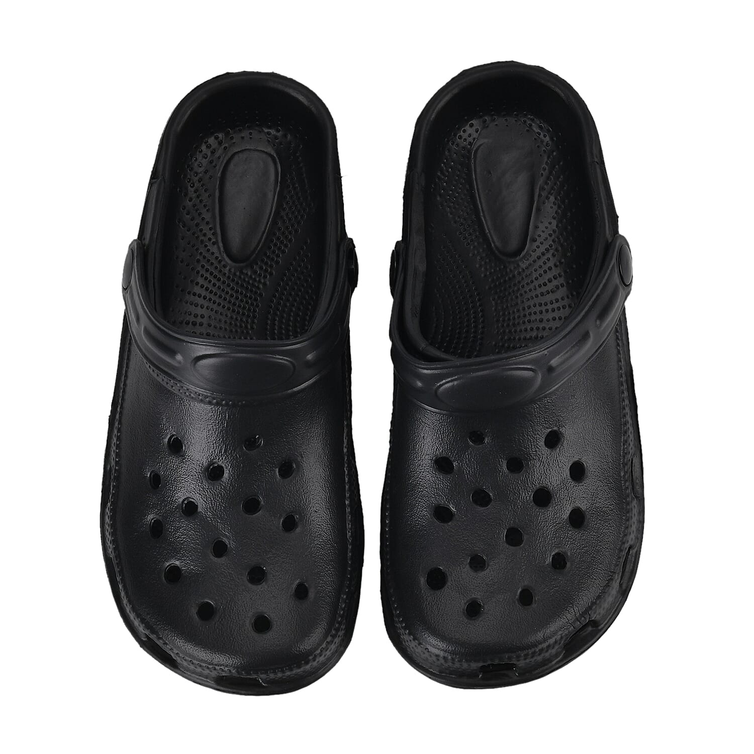 Set of 2 EVA Ladies Super-lightweight Cushioned Sandals and Sliders (Size 3-4) - Black