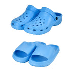 Set of 2 EVA Ladies Super-lightweight Cushioned Sandals and Sliders (Size 3-4) - Blue
