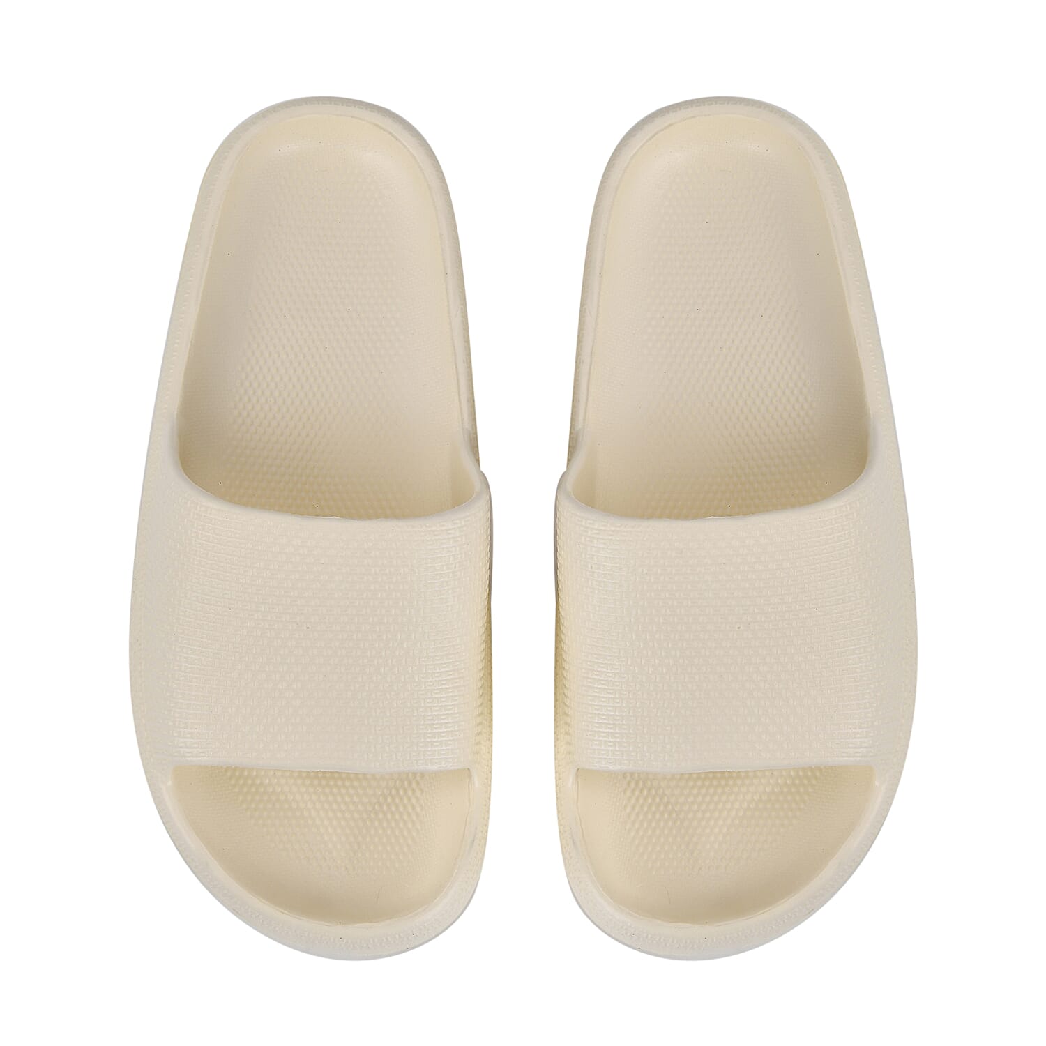Set of 2 EVA Ladies Super-lightweight Cushioned Sandals and Sliders (Size 5-6) - Cream