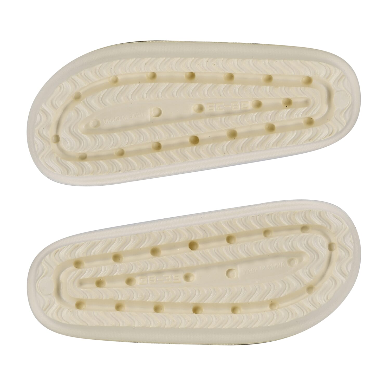 Set of 2 EVA Ladies Super-lightweight Cushioned Sandals and Sliders (Size 5-6) - Cream