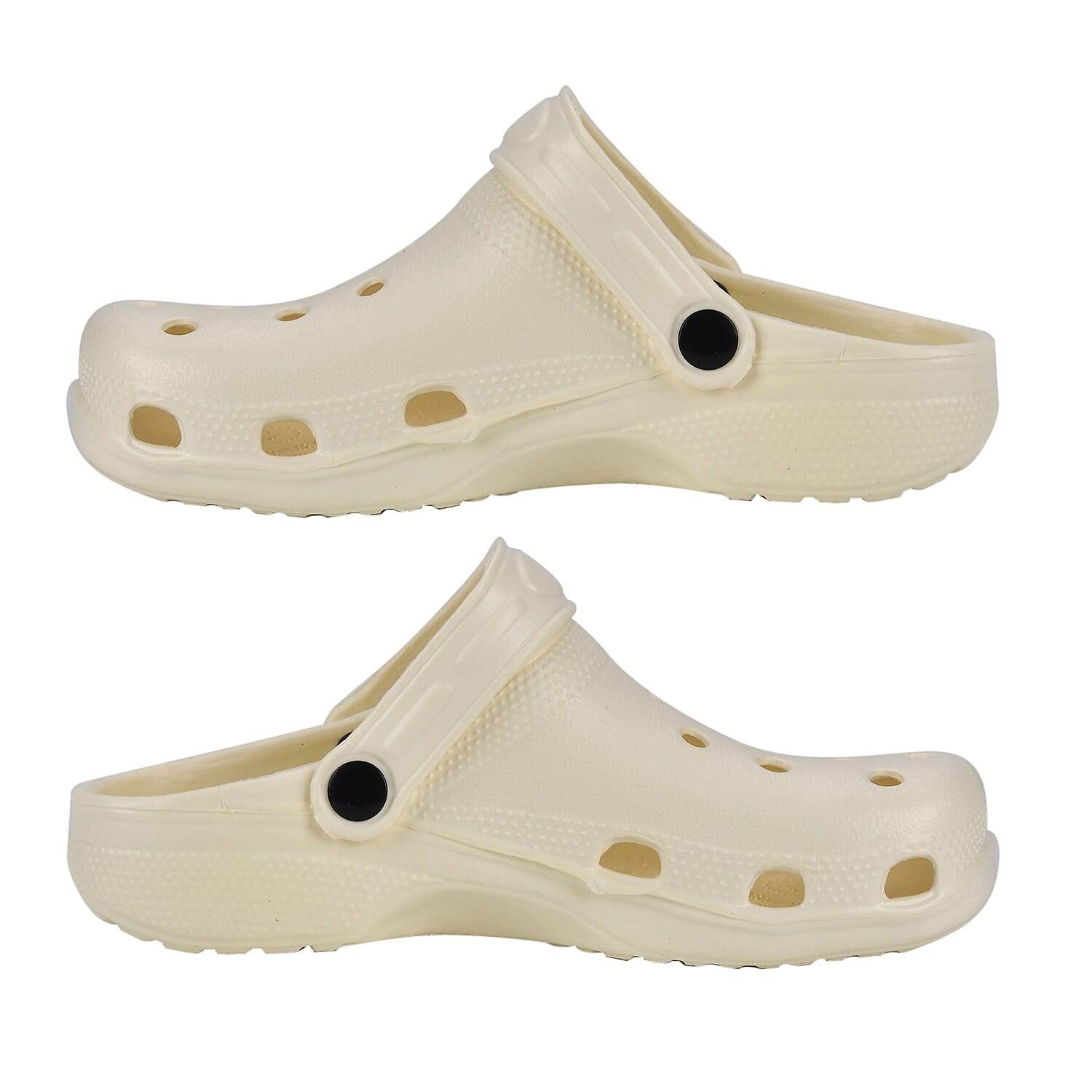 Set of 2 EVA Ladies Super-lightweight Cushioned Sandals and Sliders (Size 5-6) - Cream