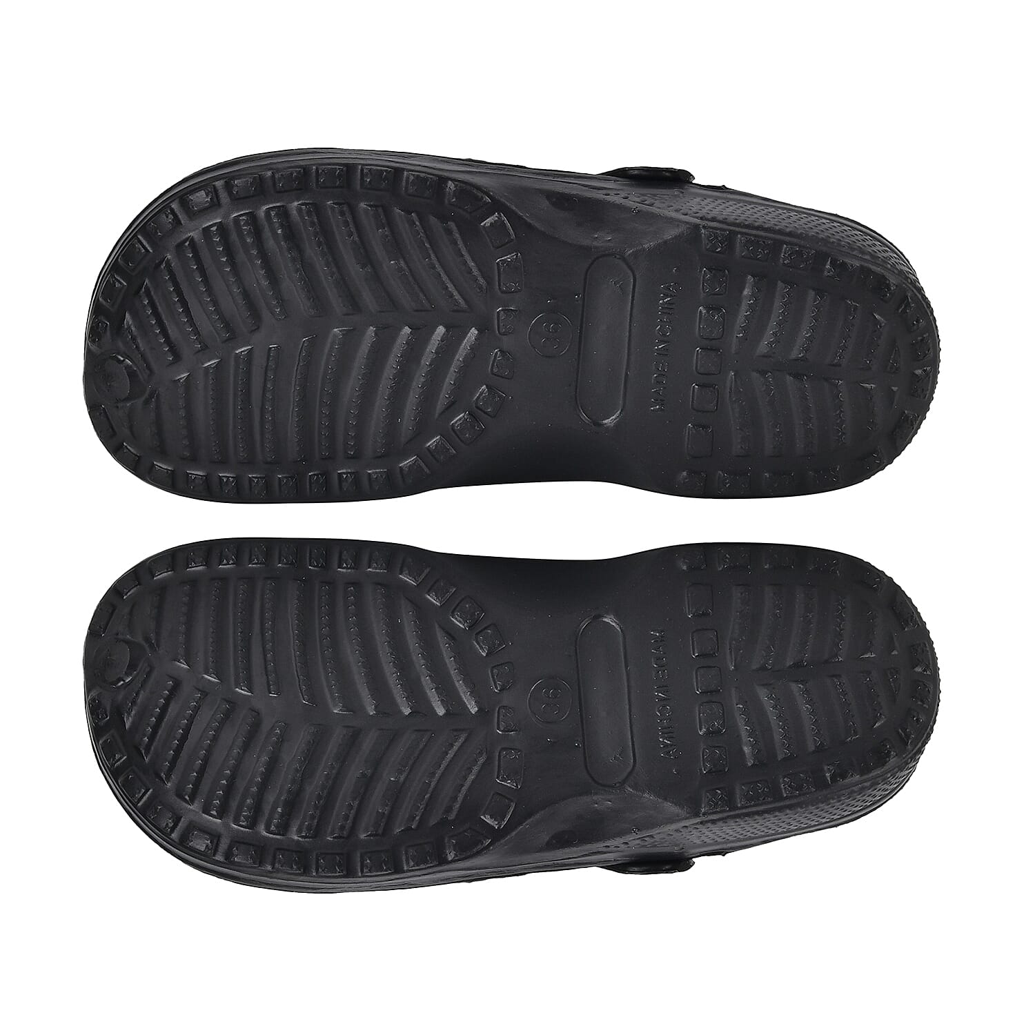 Set of 2 Ladies Lightweight Cushioned Sandals and Sliders (Size 5-6) - Black