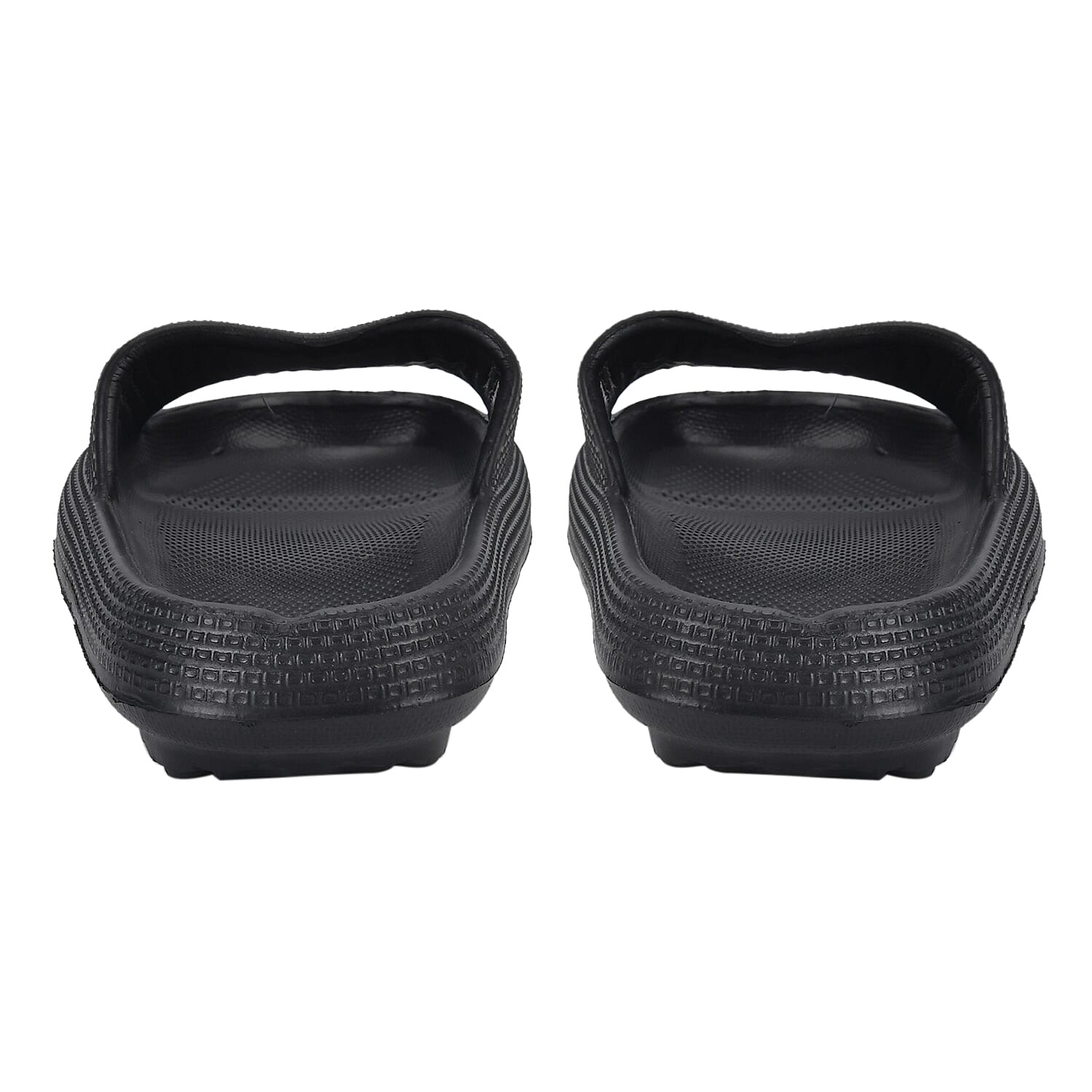 Set of 2 Ladies Lightweight Cushioned Sandals and Sliders (Size 5-6) - Black