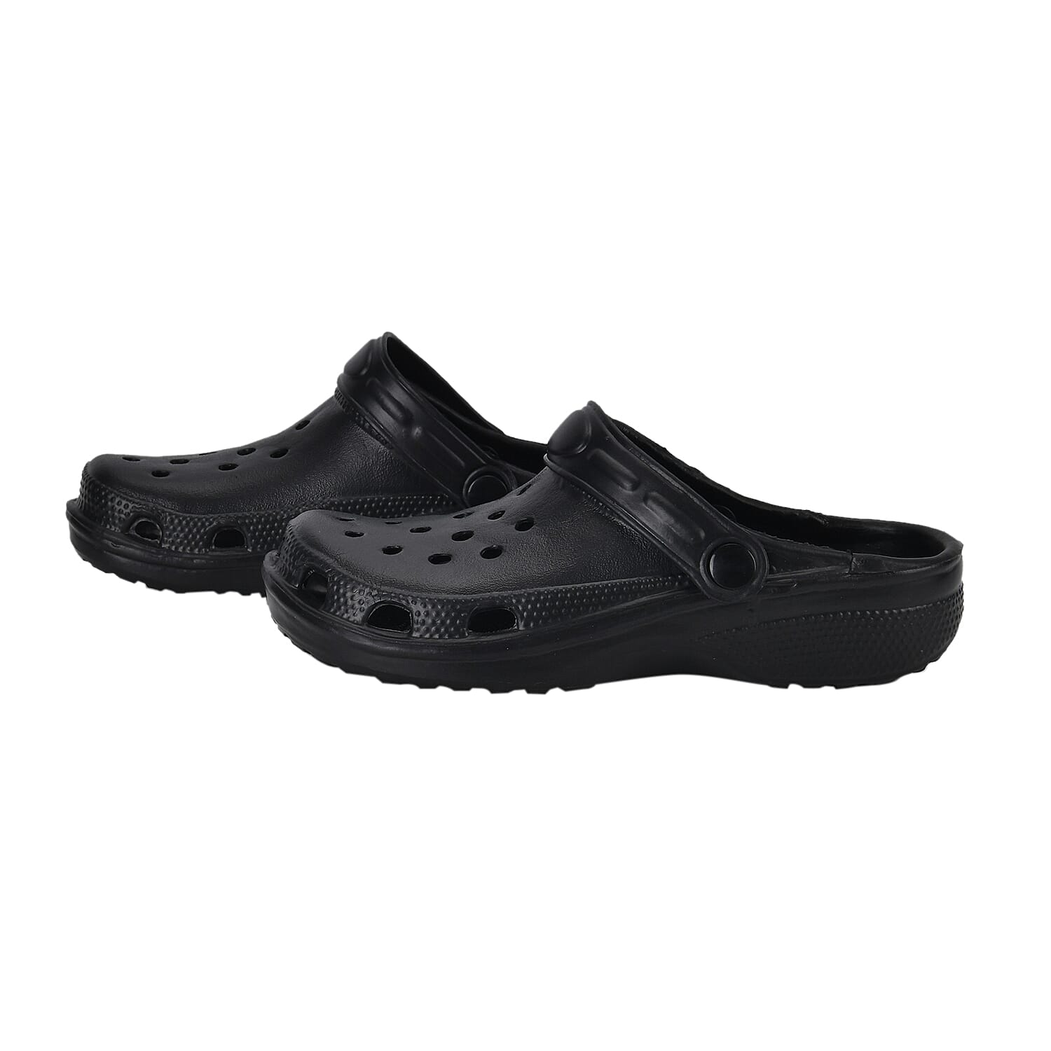 Set of 2 Ladies Lightweight Cushioned Sandals and Sliders (Size 5-6) - Black