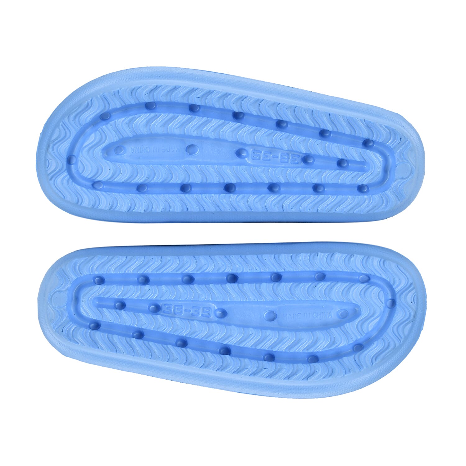 Set of 2 EVA Ladies Super-lightweight Cushioned Sandels and Slippers (Size 5-6) - Blue