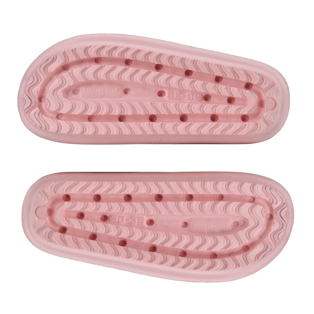 Set of 2 EVA Ladies Super-lightweight Cushioned Sandals and Sliders (Size 5-6) - Pink & Black