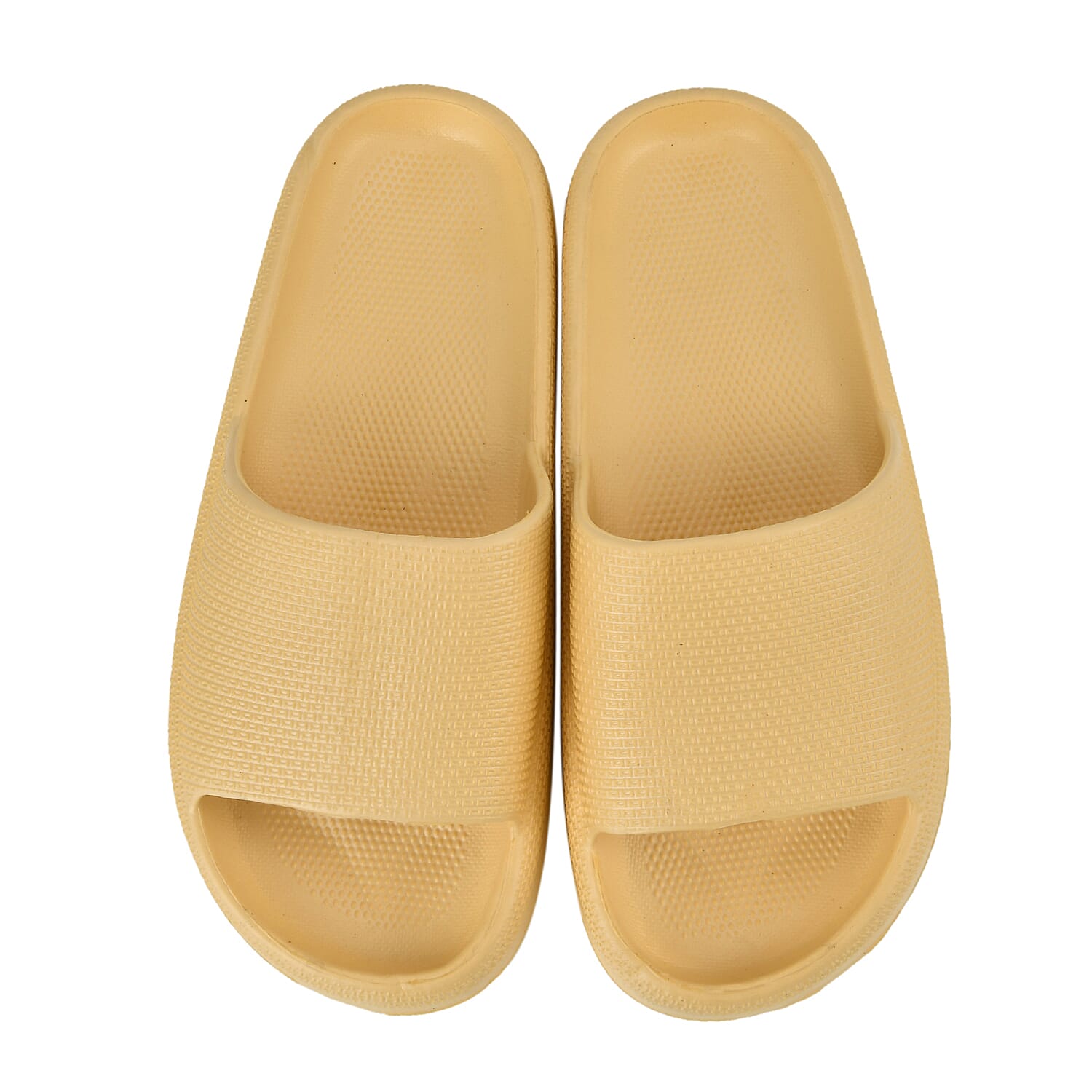 Set of 2 EVA Ladies Super-lightweight Cushioned Sandals and Sliders (Size 7-8) - Yellow