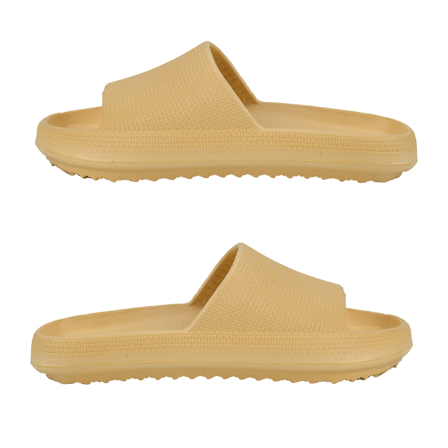 Set of 2 EVA Ladies Super-lightweight Cushioned Sandals and Sliders (Size 7-8) - Yellow
