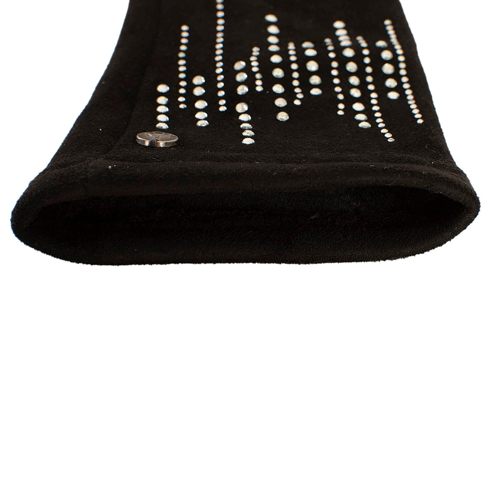 Ladies Studded Gloves - Black