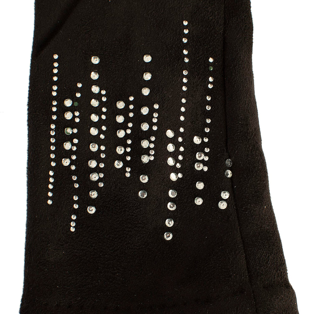 Ladies Studded Gloves - Black