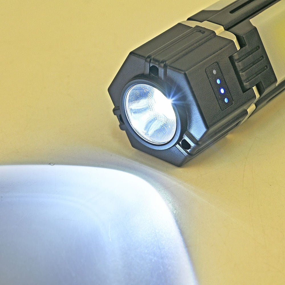 Multifunction Lamp with Power Bank Function, 5 Lighting Modes, Integrated Magnet - Built in 3000 mAh Battery Powered by USB Cable