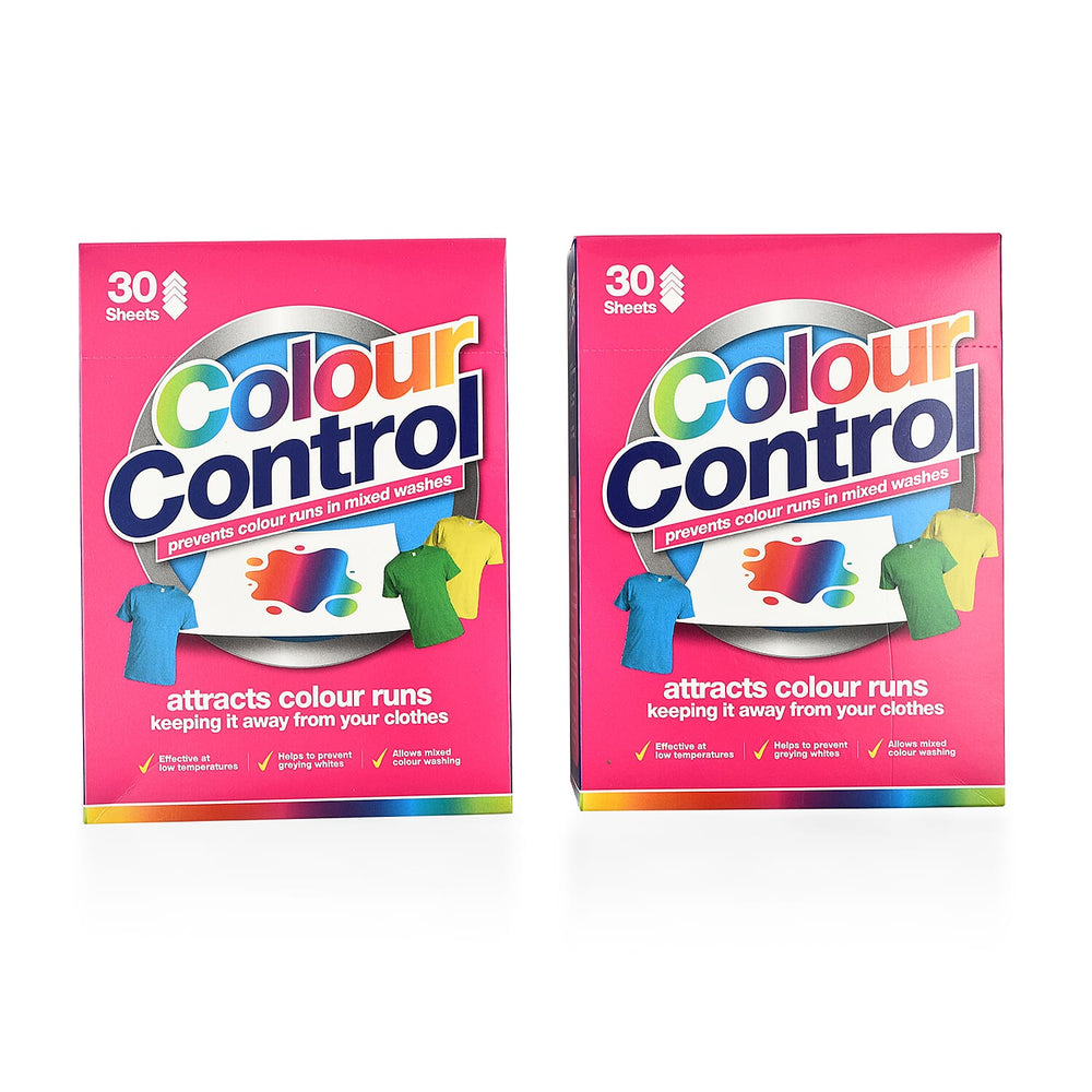 Colour Control Laundry Sheets Avoid Colour Runs Mixed Clothes Washing 30 Sheets - Pink