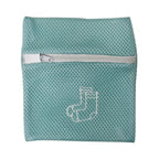 Set of 6 Embroidered Machine Laundry Bags- 1 extra large size(50x60cm), 1 large size(40x50cm), 1 medium size(30x40cm), 1 bra bag(16x18cm), 1 large round bag(20x30cm) - Green