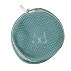 Set of 6 Embroidered Machine Laundry Bags- 1 extra large size(50x60cm), 1 large size(40x50cm), 1 medium size(30x40cm), 1 bra bag(16x18cm), 1 large round bag(20x30cm) - Green