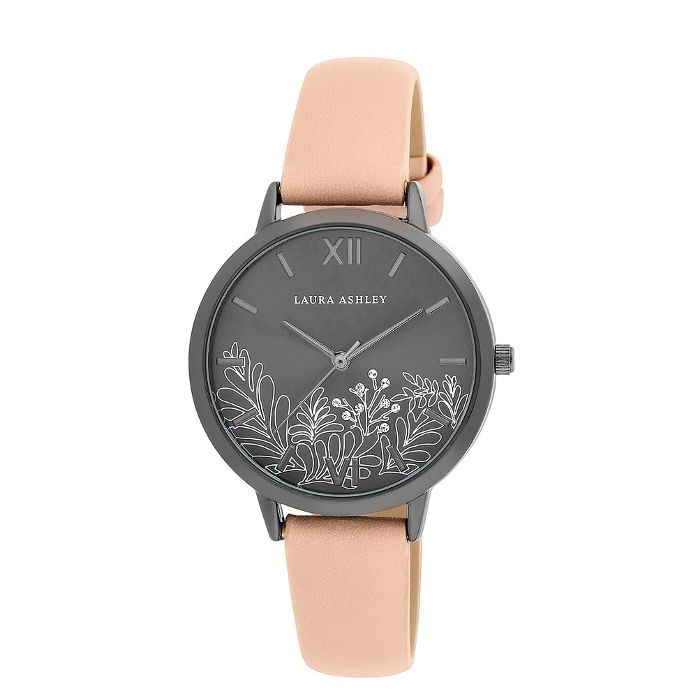 Laura Ashley Digital Ladies Watch in PU - Black
