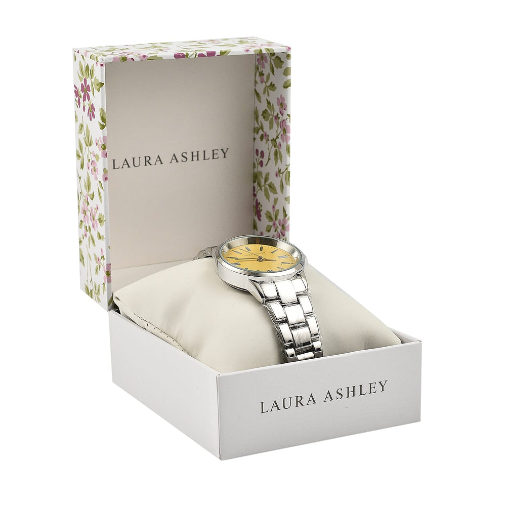 Laura Ashley Quartz Ladies Watch in Alloy - Silver