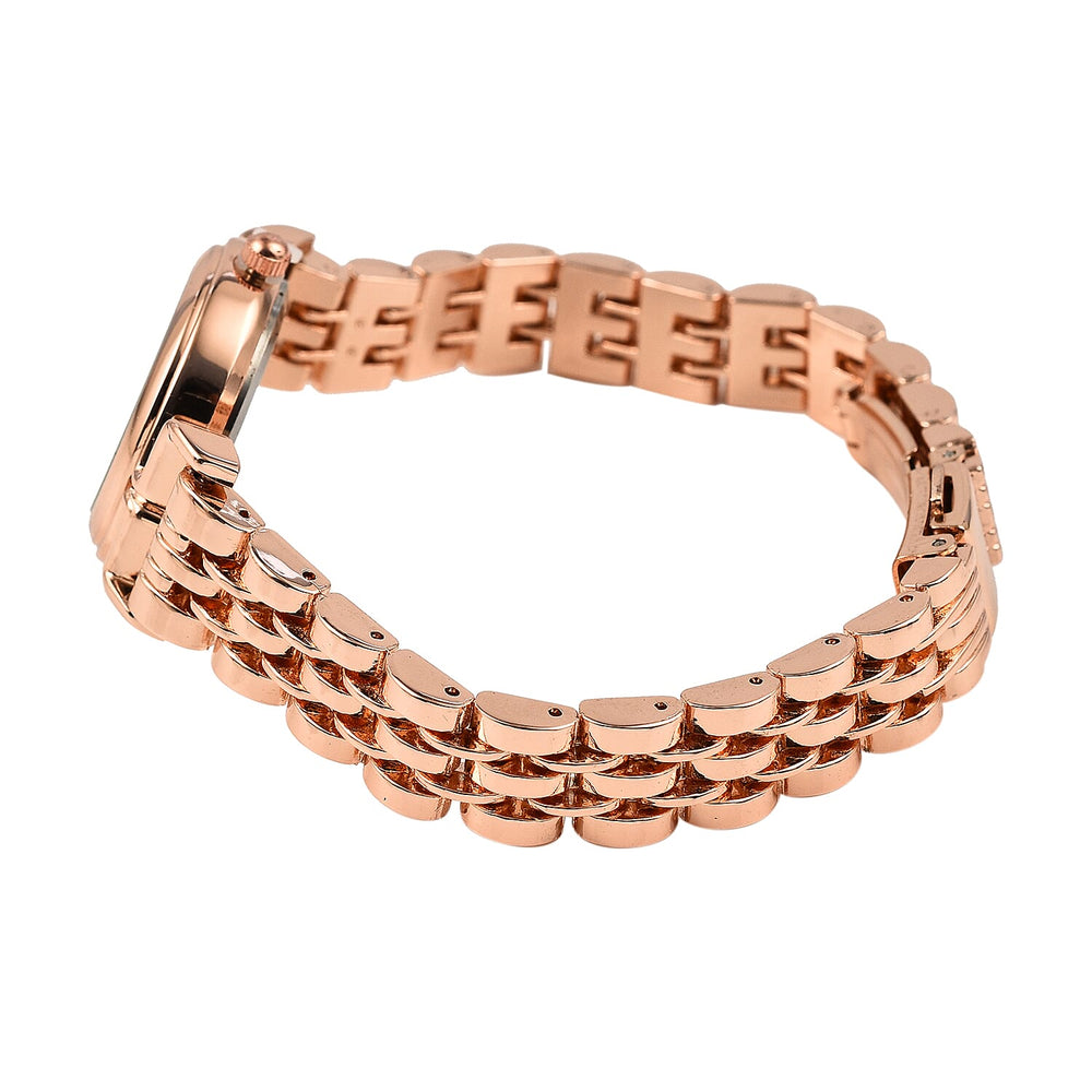 Laura Ashley Ladies Watch with Stainless Steel Bracelet in Rose Gold Tone