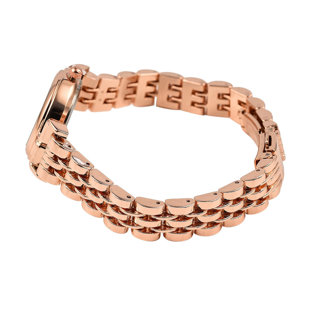 Laura Ashley Ladies Watch with Stainless Steel Bracelet in Rose Gold Tone