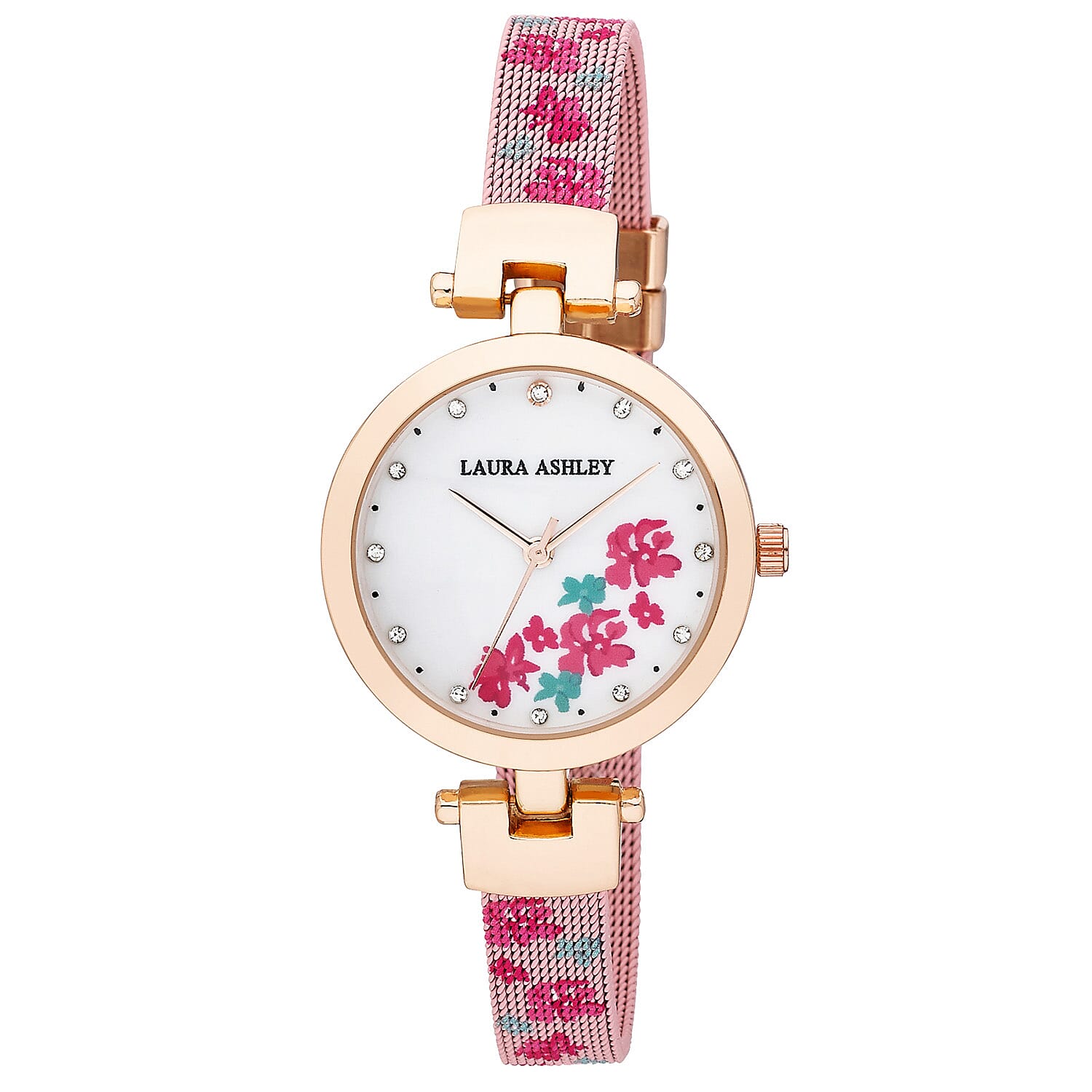 Laura Ashley Quartz Ladies Watch Pink