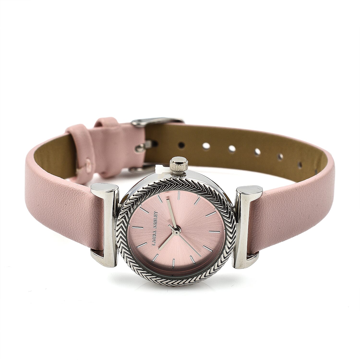 Laura Ashley Digital Ladies Watch in PU - Pink