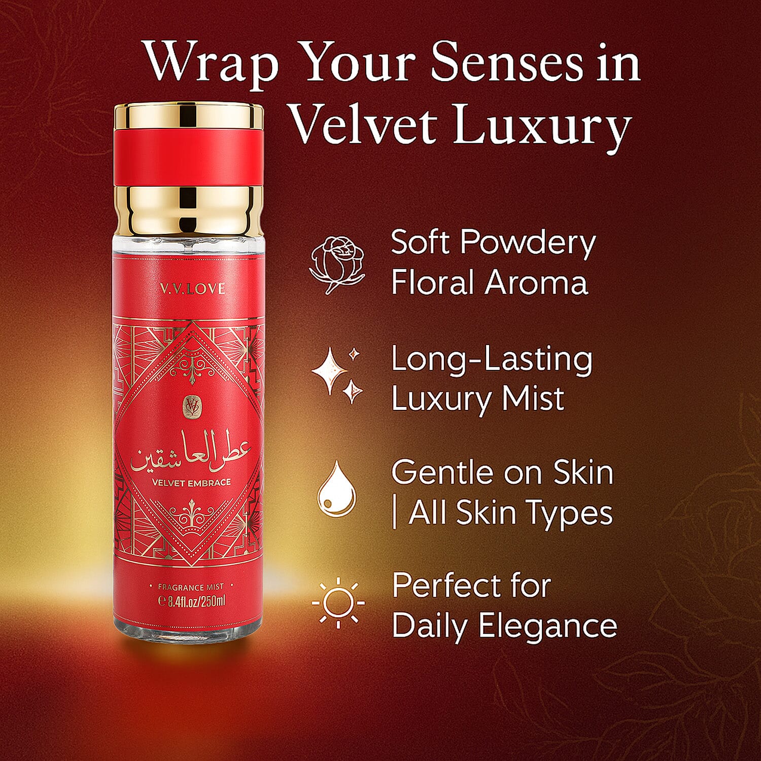 Laurelle Velvet Embrace Fragrance Mist - 250ml