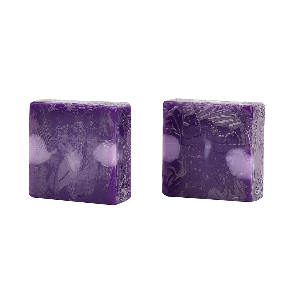 Marigold & Lotus Set of 2 Gentle Clean Scented Soap & Sponge - Lavender & Agarwood Oud