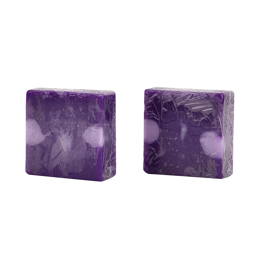 Marigold & Lotus Set of 2 Gentle Clean Scented Soap & Sponge - Lavender & Agarwood Oud