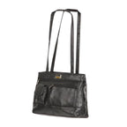 Le Monde Genuine Leather Shoulder Bag with Front Pocket
