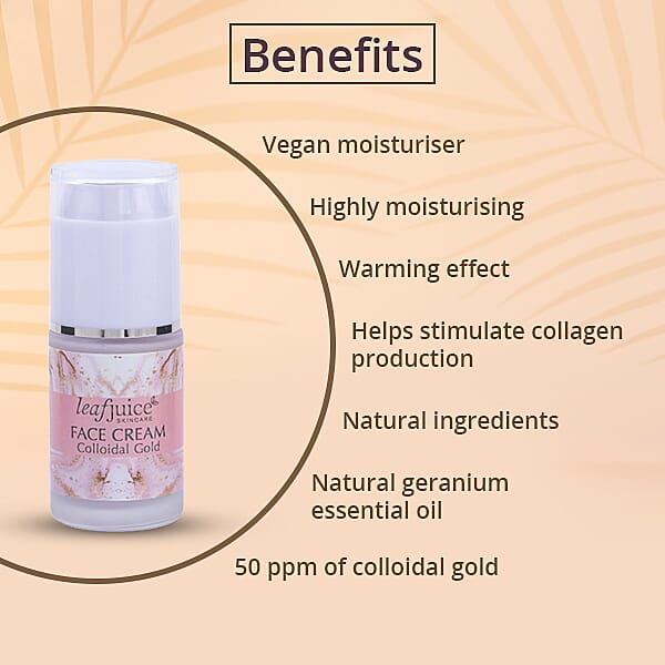 LeafJuice- 24K Colloidal Gold Face Cream - 30ml