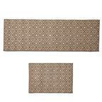 Diamond Pattern Rug - Door Mat (Size 150x50cm) - Peach