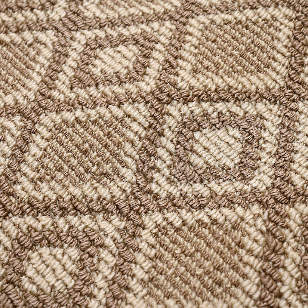 Diamond Pattern Rug - Door Mat (Size 150x50cm) - Peach