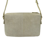 Closeout - Ecotorie Genuine Leather Leopard Printed Crossbody Bag With Shoulder Strap - Beige