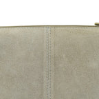 Closeout - Ecotorie Genuine Leather Leopard Printed Crossbody Bag With Shoulder Strap - Beige