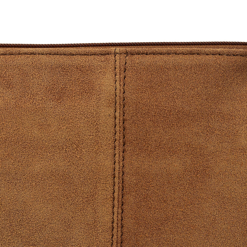 Closeout - Ecotorie Genuine Leather Leopard Printed Crossbody Bag With Chain Shoulder Strap - Cognac