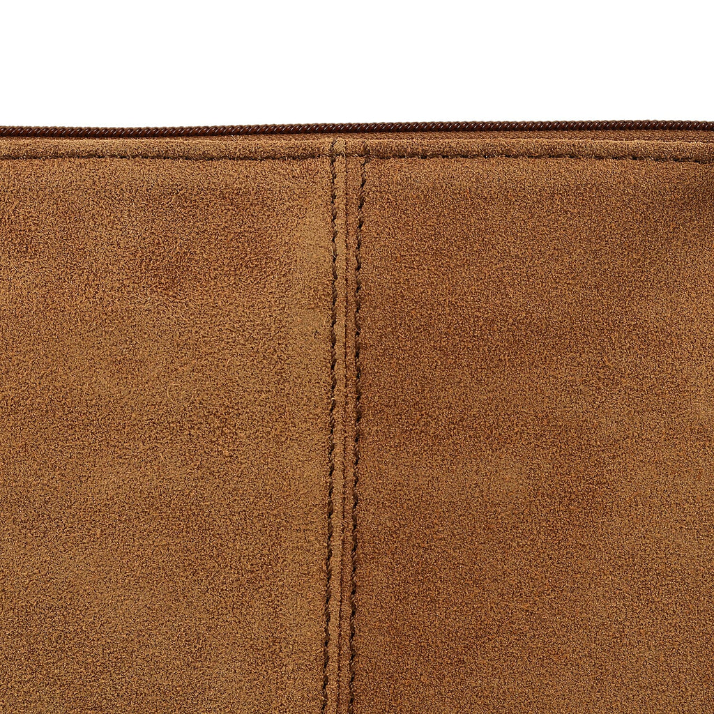 Closeout - Ecotorie Genuine Leather Leopard Printed Crossbody Bag With Chain Shoulder Strap - Cognac