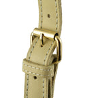 Closeout - Ecotorie Genuine Leather Crossbody Bag - Beige