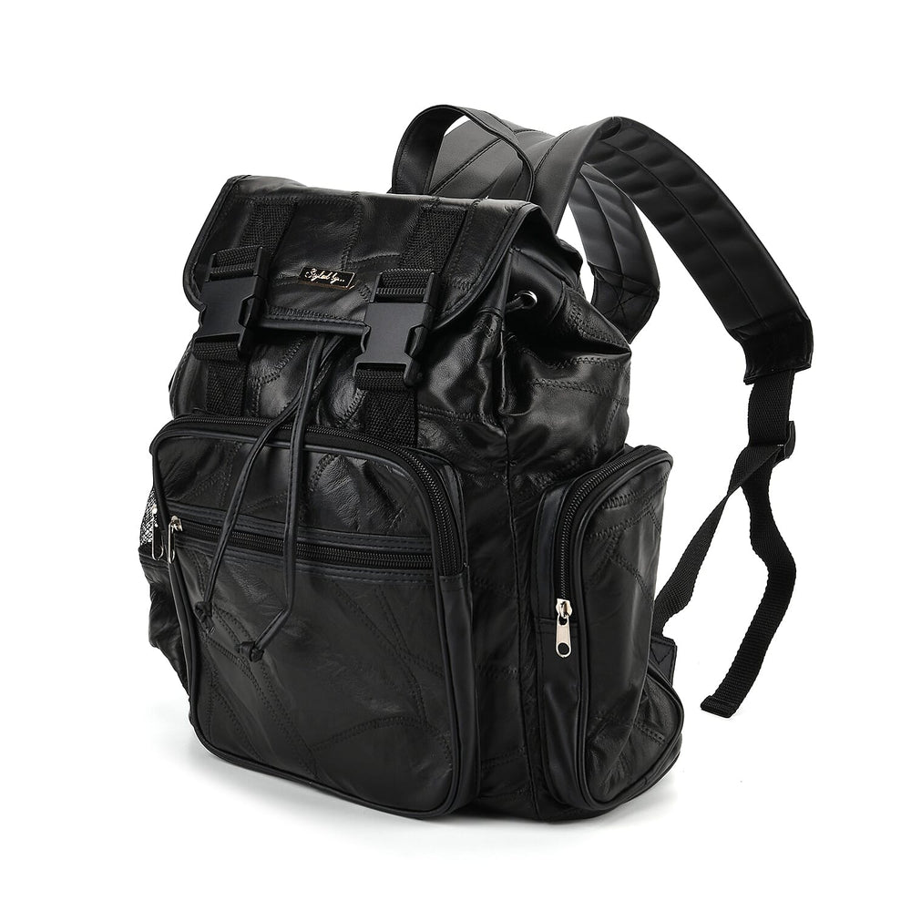 Styled By 100% Genuine Leather Backpack - Black