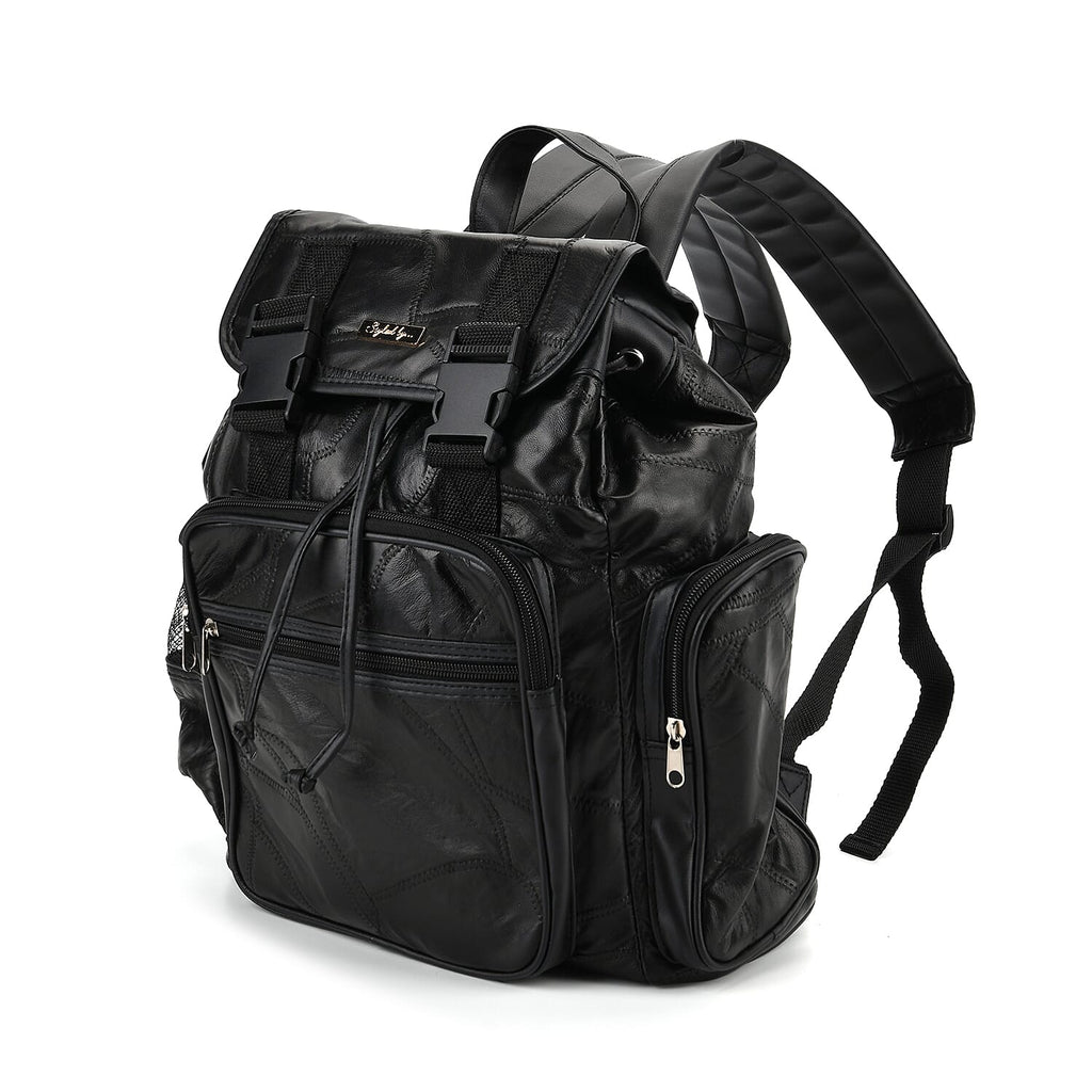 Styled By 100% Genuine Leather Backpack - Black