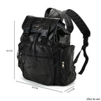 Styled By 100% Genuine Leather Backpack - Black