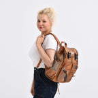 Styled By 100% Genuine Leather Backpack - Multi