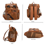 Styled By 100% Genuine Leather Backpack - Multi
