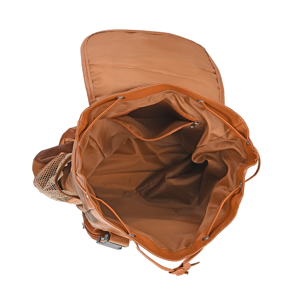 Styled By 100% Genuine Leather Backpack - Multi