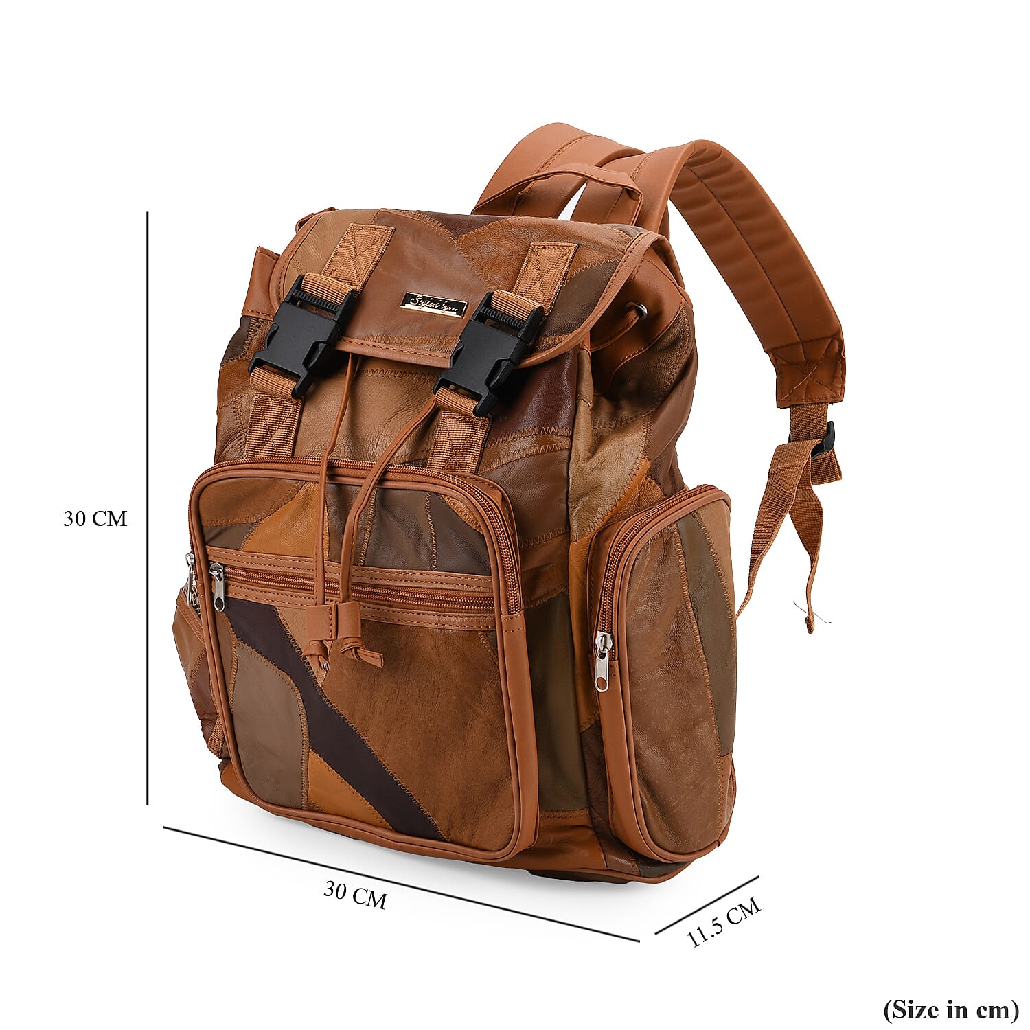 Styled By 100% Genuine Leather Backpack - Multi