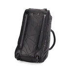 Patchwork Sheep Leather Travel Bag with Trolley - Black
