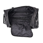 Leather Patchwork Travel Bag (Size 51x29x28 cm) - Black & Black