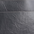 100% Genuine Leather Crossbody Bag (Size 20x6x15 cm) - Grey & Black